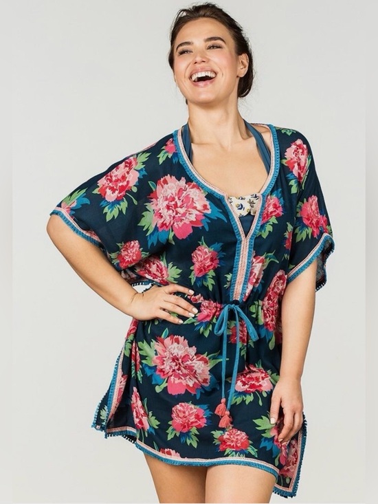 Matilda Jane Other - $6 if bundled MATILDA JANE Cool Shade Swim Cover Up Floral Drawstring Waist S